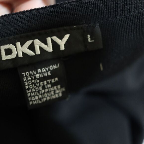 DKNY Black Cardigan with Sparkly Trim Large - Picture 12 of 14